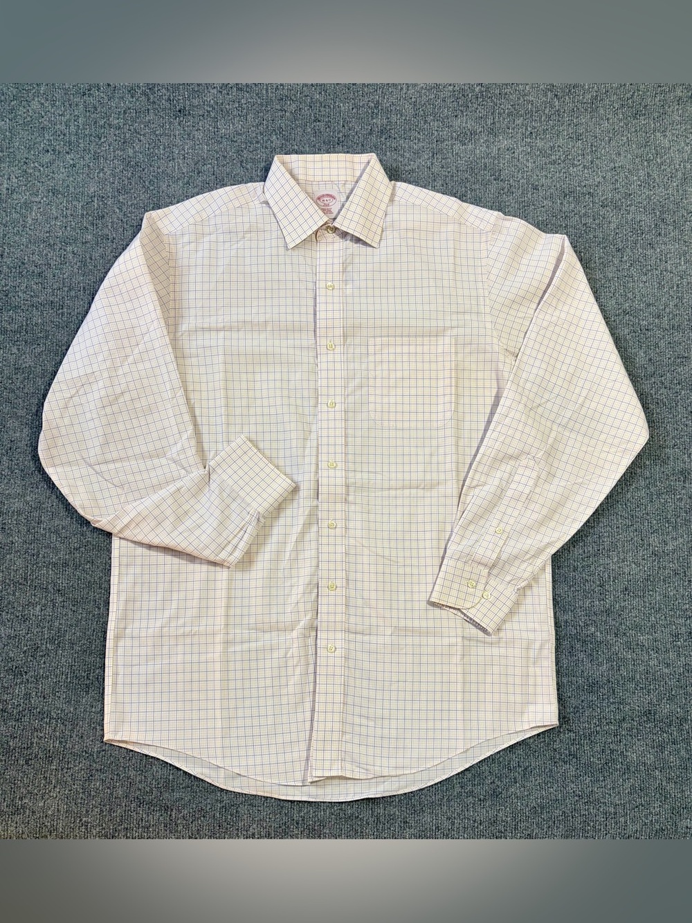 Brooks Brothers 346 Traditional Fit Multicolor Plaid Dress Shirt Size 16-6/7